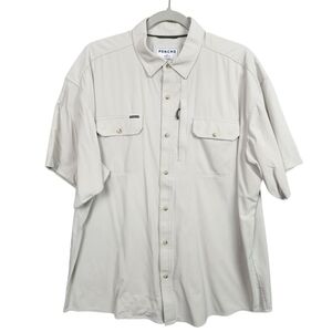 Poncho Men's Gray Short Sleeve Shirt